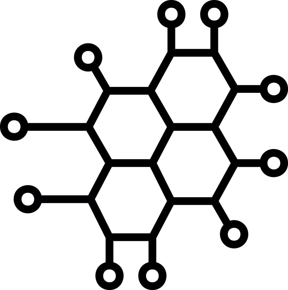 diseño de icono de vector de nanotecnología