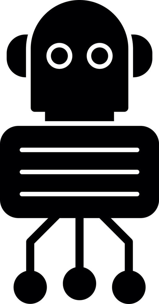 Nano Robot Vector Icon Design