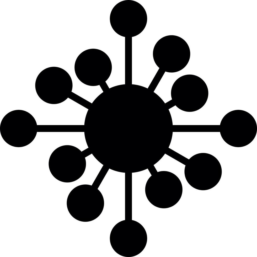 Biological Network Vector Icon Design