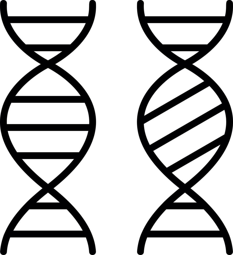 Genetic Comparation Vector Icon Design