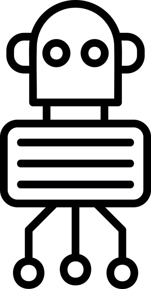 Nano Robot Vector Icon Design