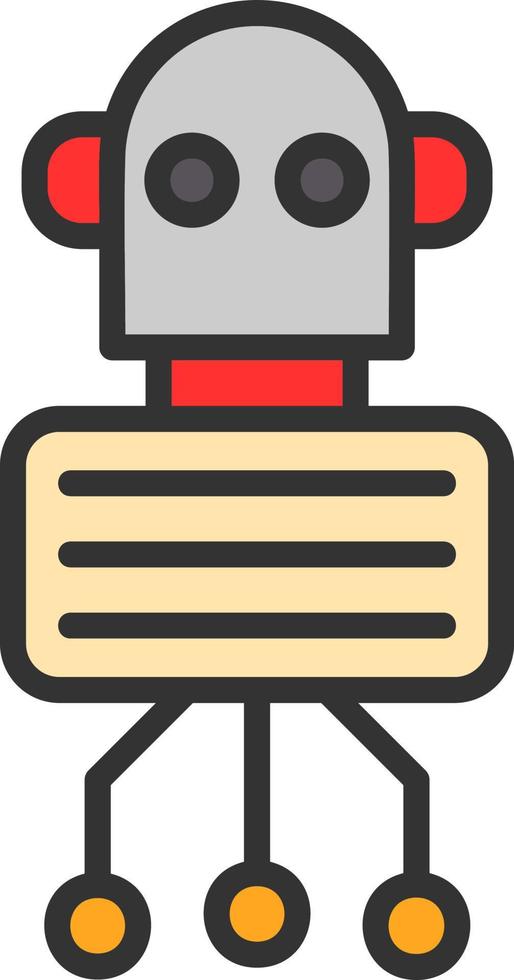 Nano Robot Vector Icon Design