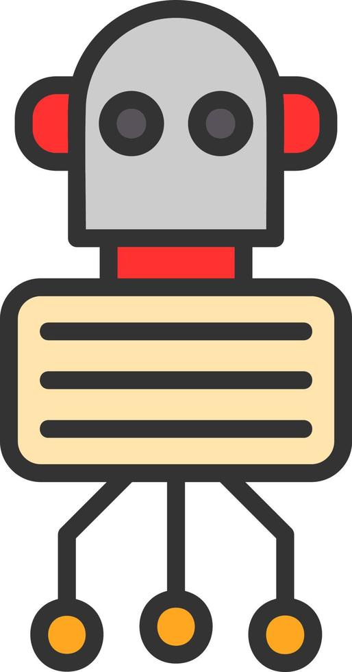 Nano Robot Vector Icon Design