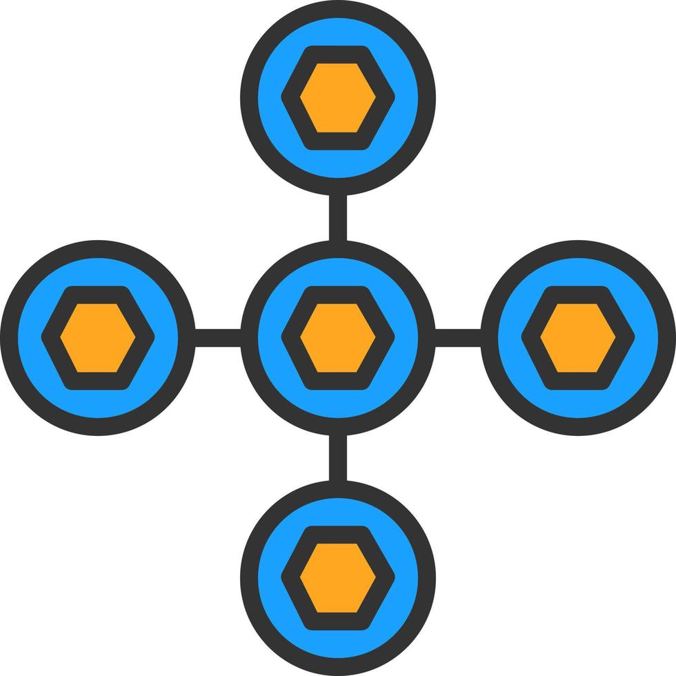 Biomolecular Interactions Vector Icon Design
