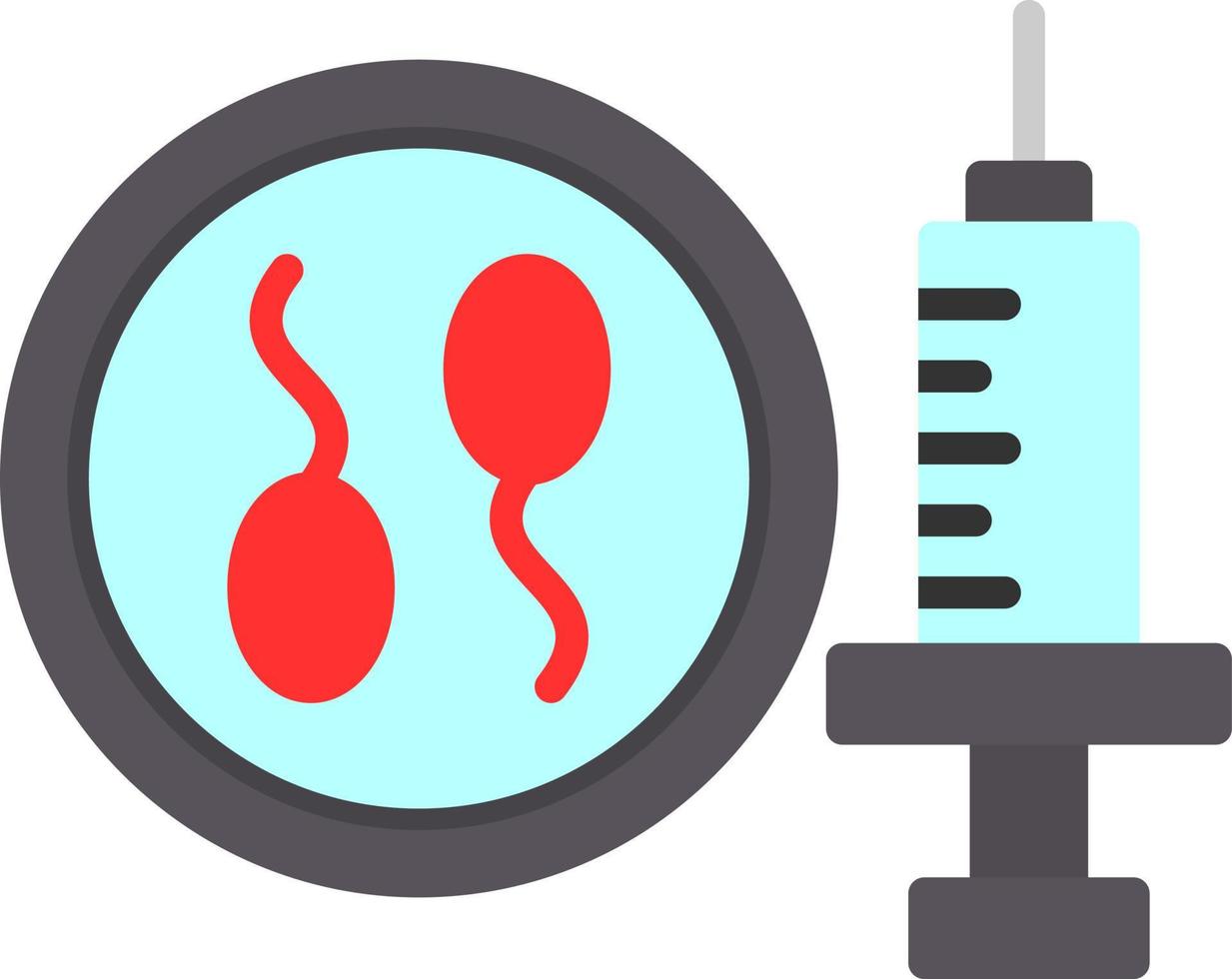 diseño de icono de vector de fertilización in vitro