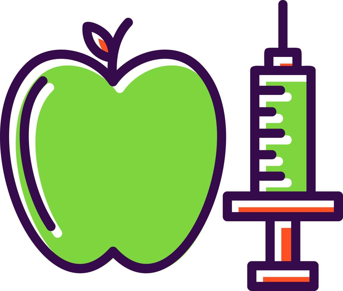 Genetic Modification Food Vector Icon Design