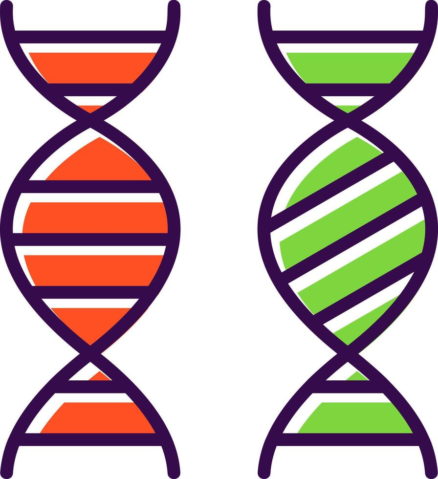 diseño de icono de vector de comparación genética