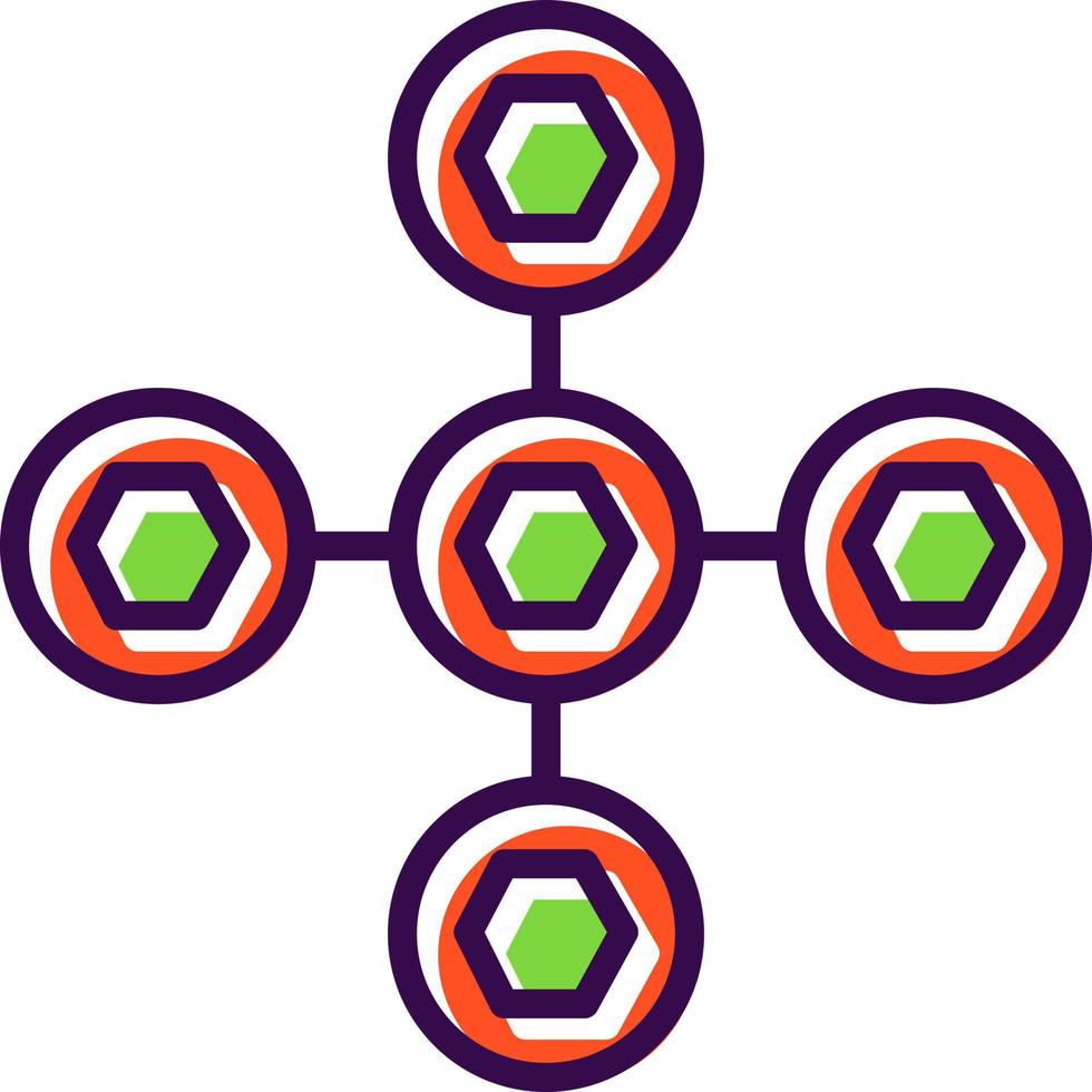Biomolecular Interactions Vector Icon Design