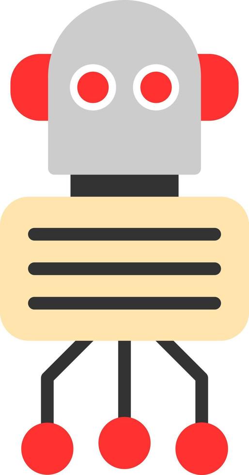 Nano Robot Vector Icon Design