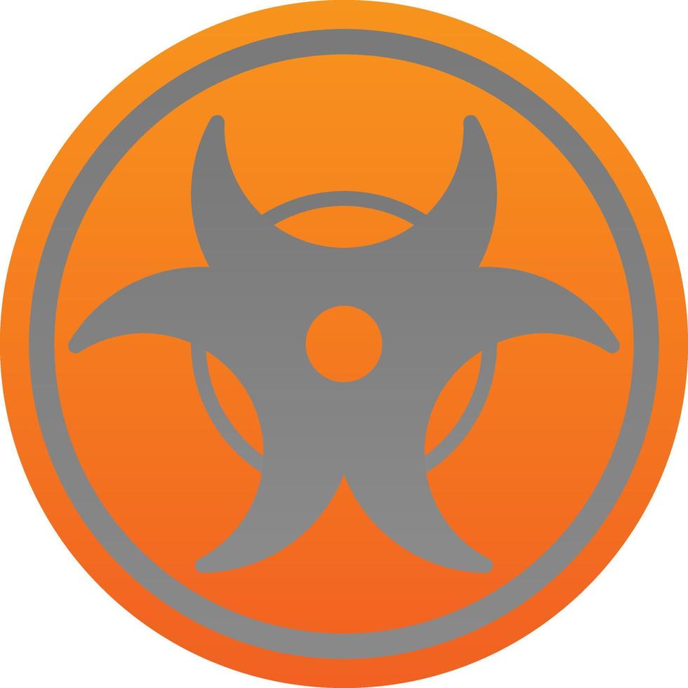 Bio Hazard Vector Icon Design
