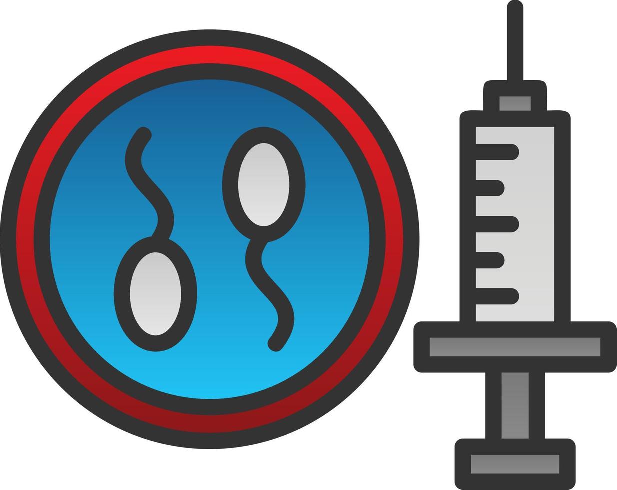 In Vitro Fertilization Vector Icon Design