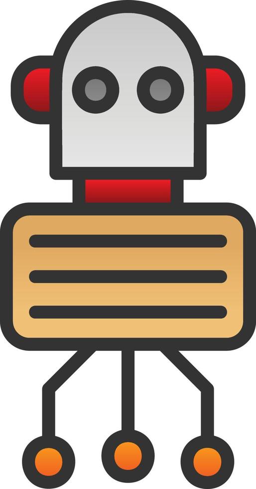 Nano Robot Vector Icon Design