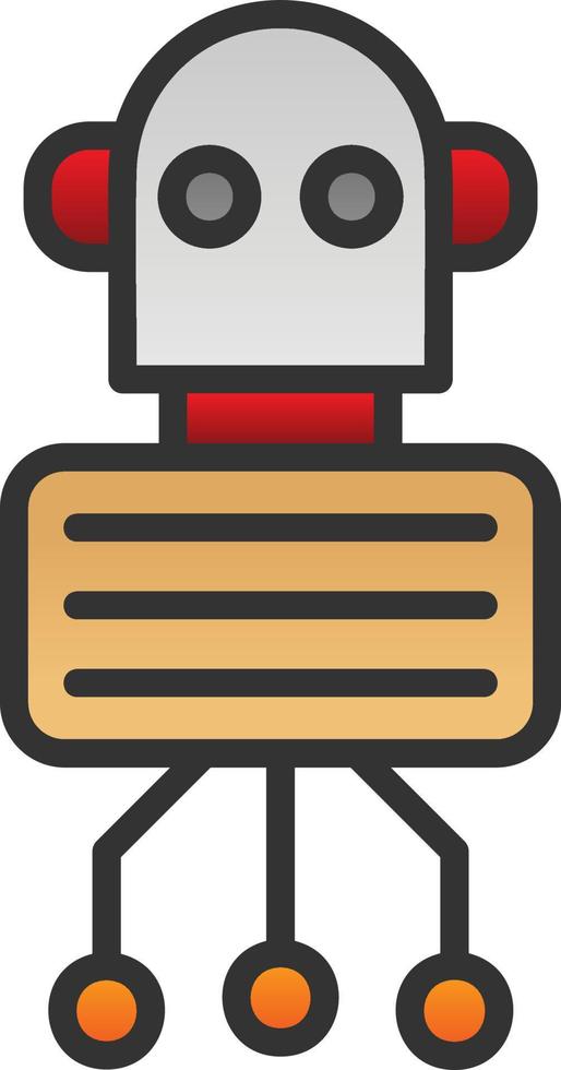 Nano Robot Vector Icon Design