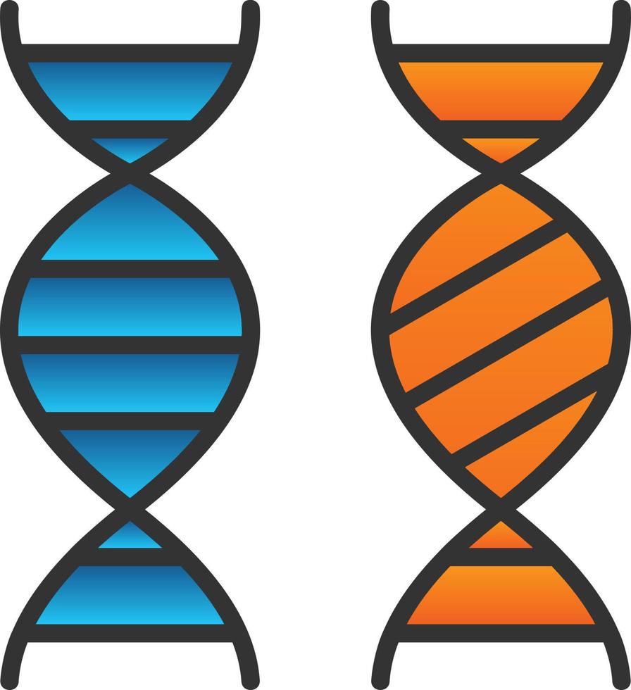 Genetic Comparation Vector Icon Design