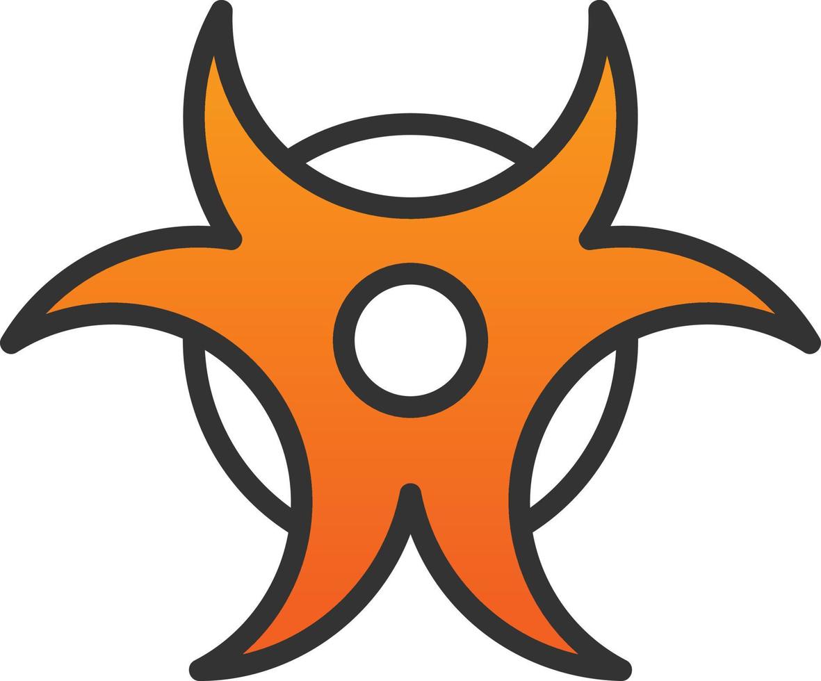 Bio Hazard Vector Icon Design