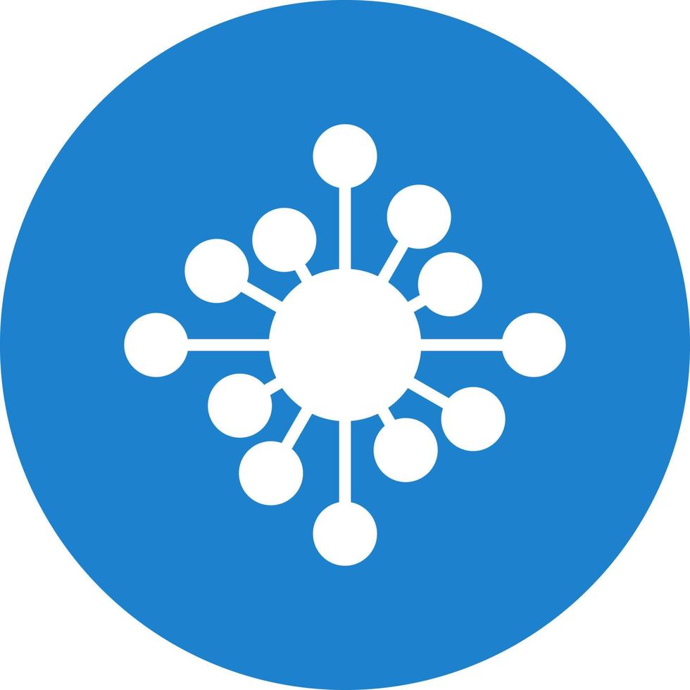 Biological Network Vector Icon Design
