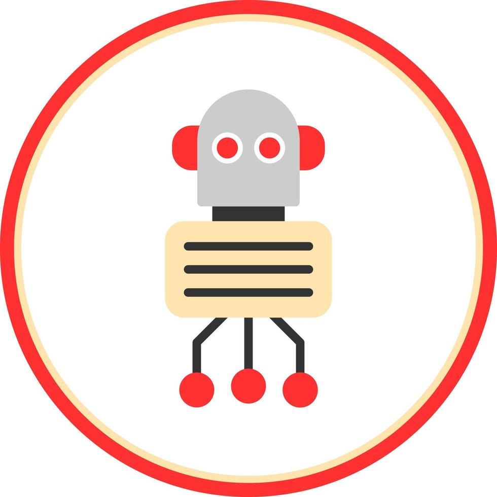Nano Robot Vector Icon Design