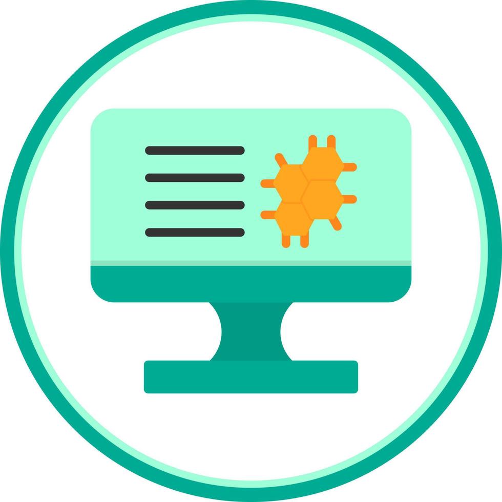 diseño de icono de vector de bioinformática