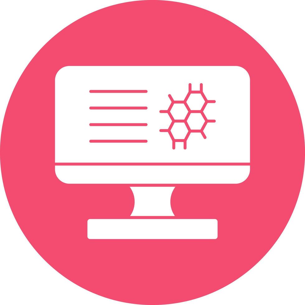 diseño de icono de vector de bioinformática