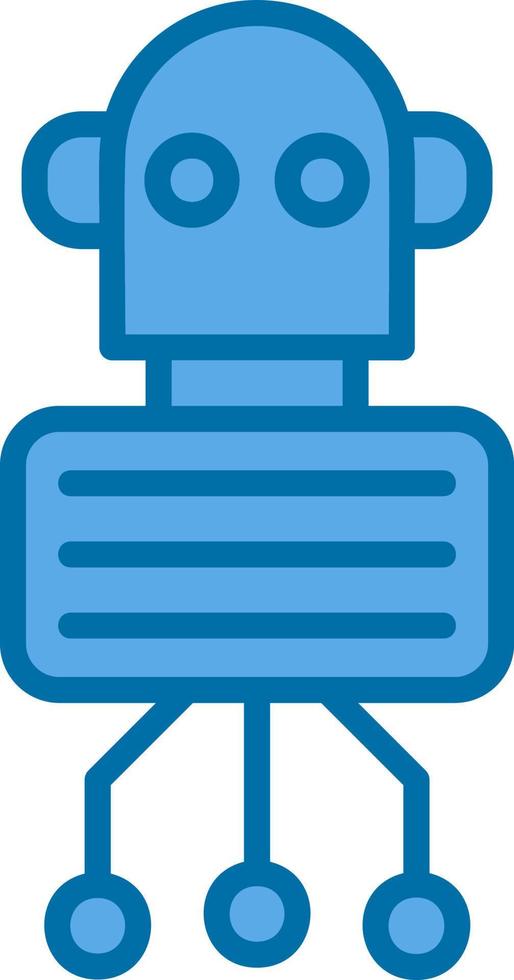 Nano Robot Vector Icon Design
