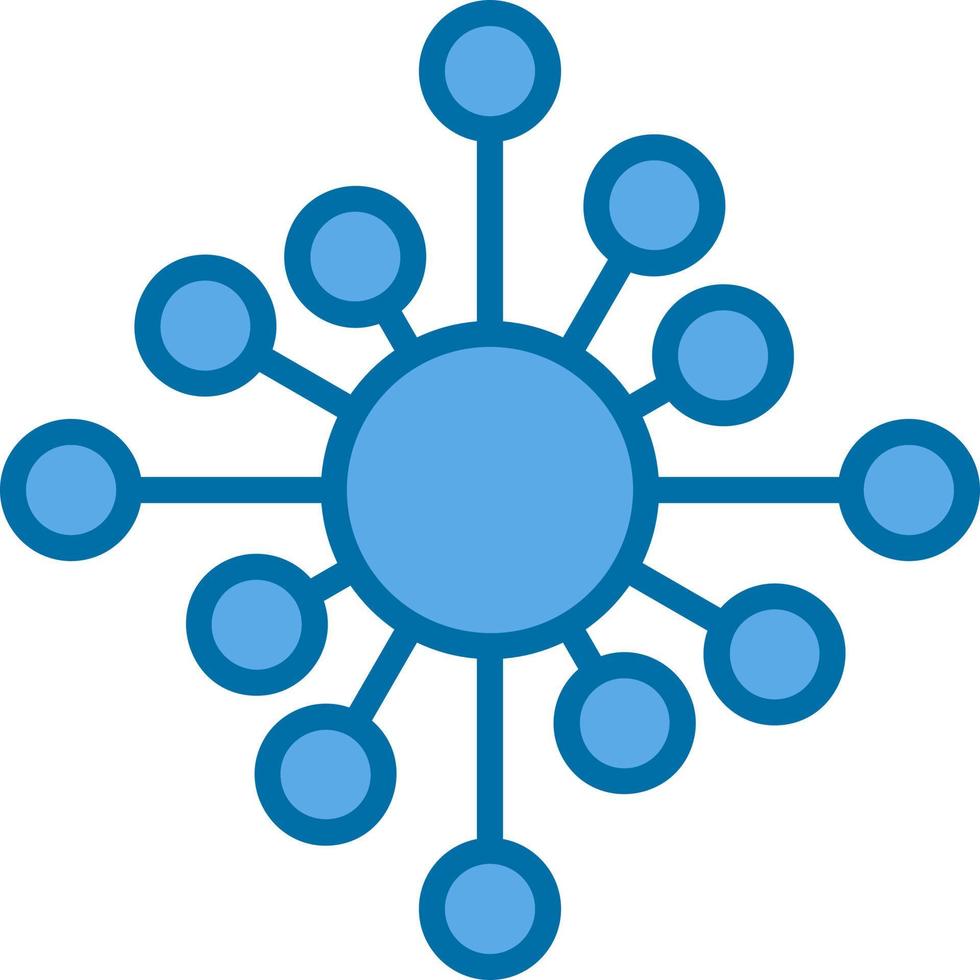 Biological Network Vector Icon Design