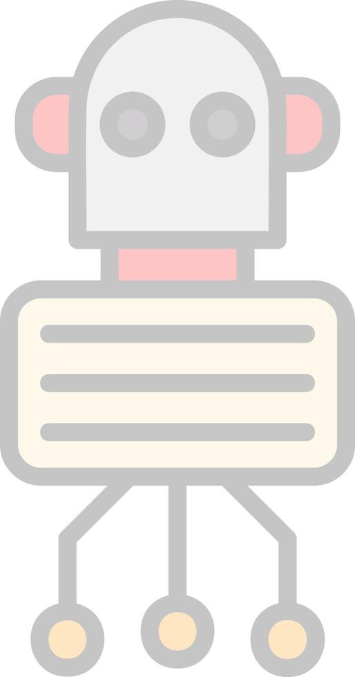 Nano Robot Vector Icon Design