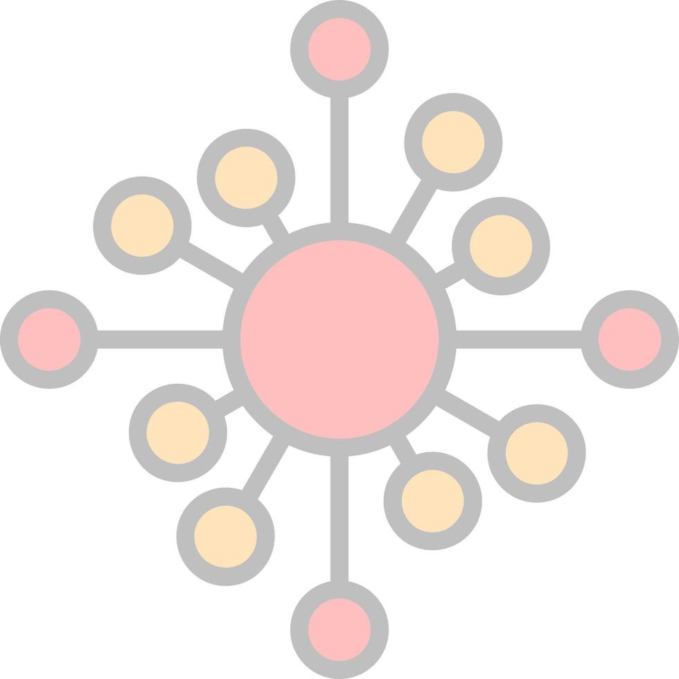 Biological Network Vector Icon Design