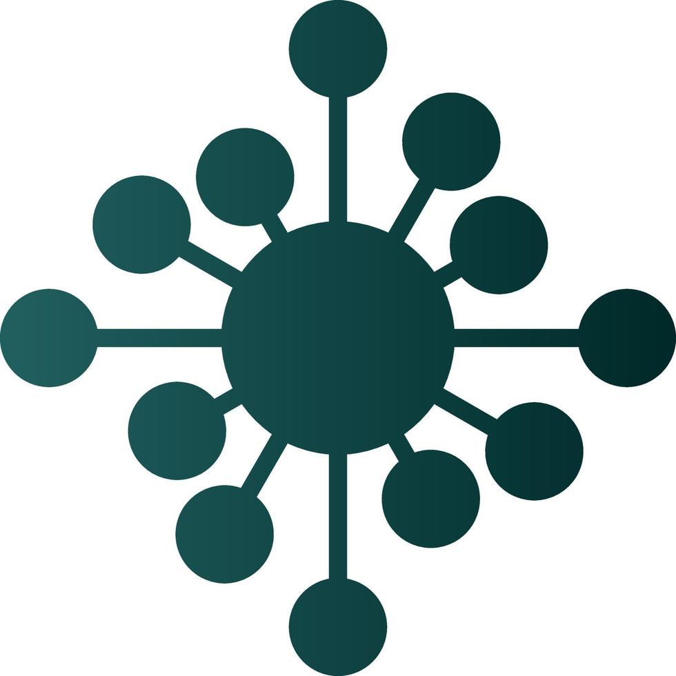Biological Network Vector Icon Design