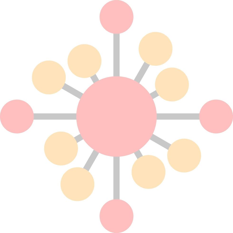 diseño de icono de vector de red biológica