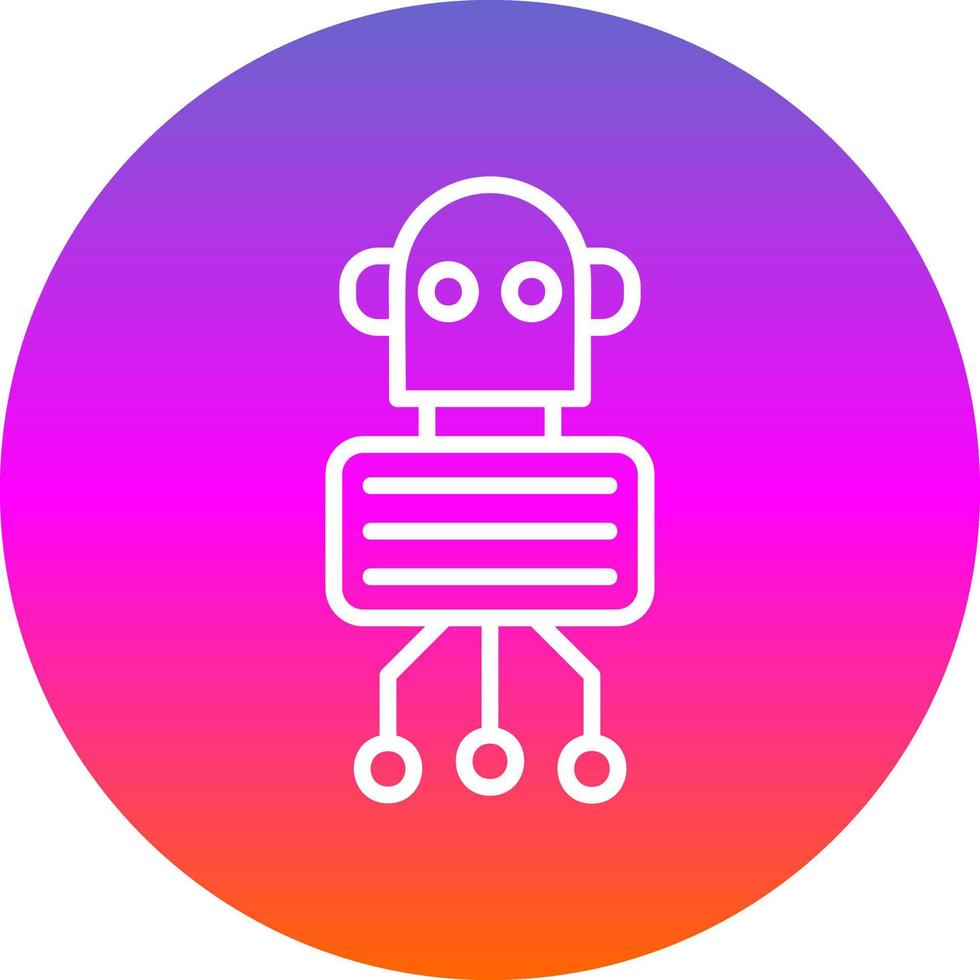 Nano Robot Vector Icon Design