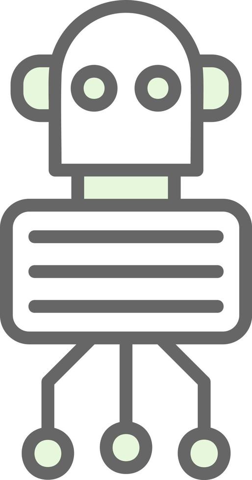 Nano Robot Vector Icon Design
