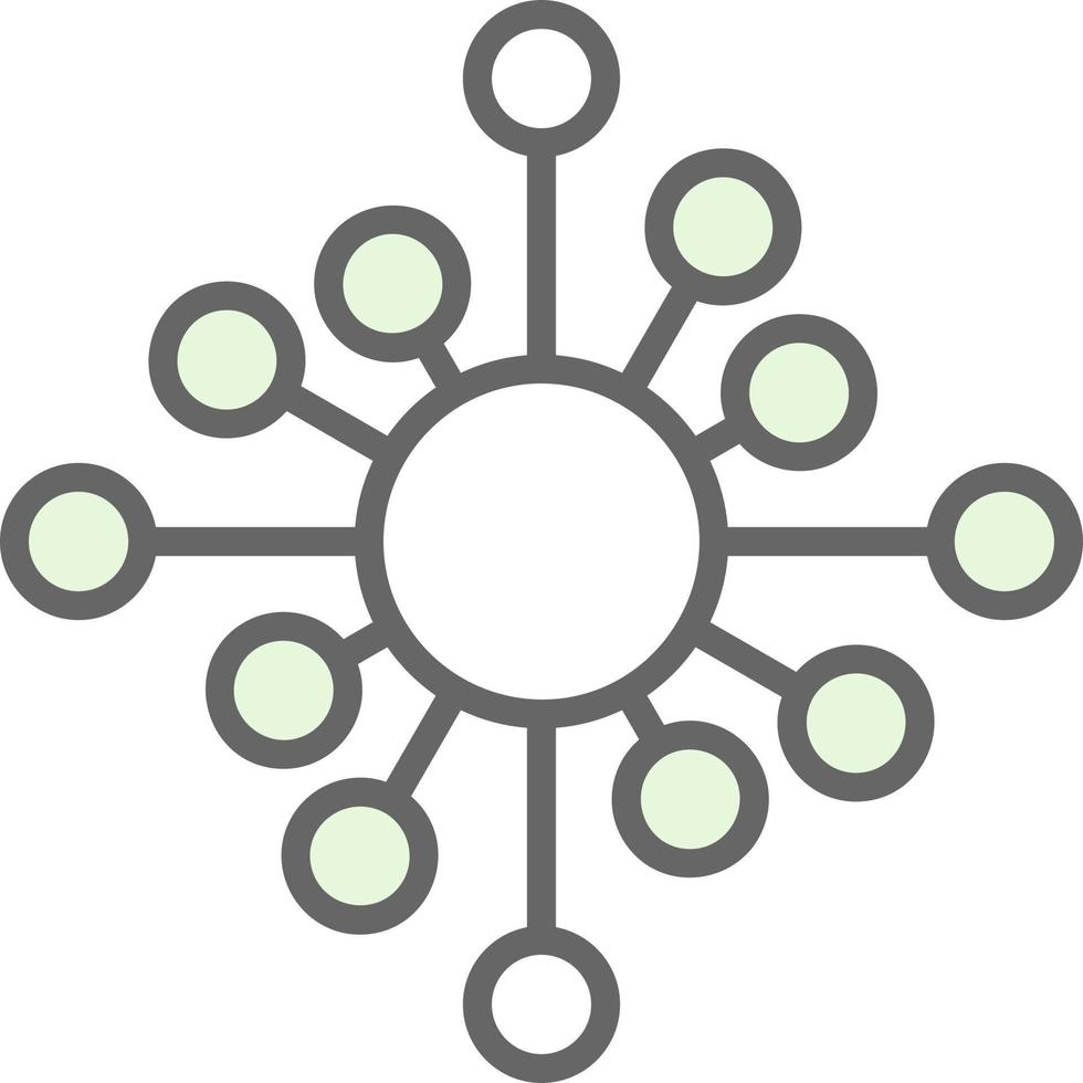 Biological Network Vector Icon Design