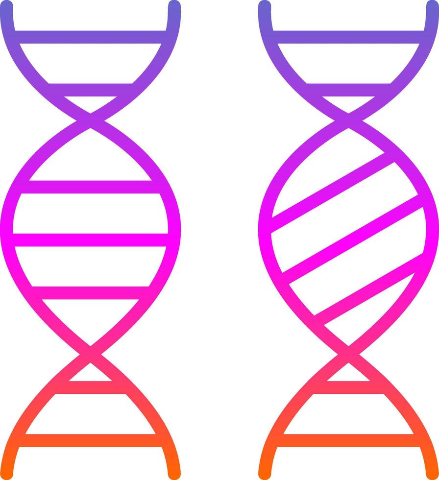 Genetic Comparation Vector Icon Design