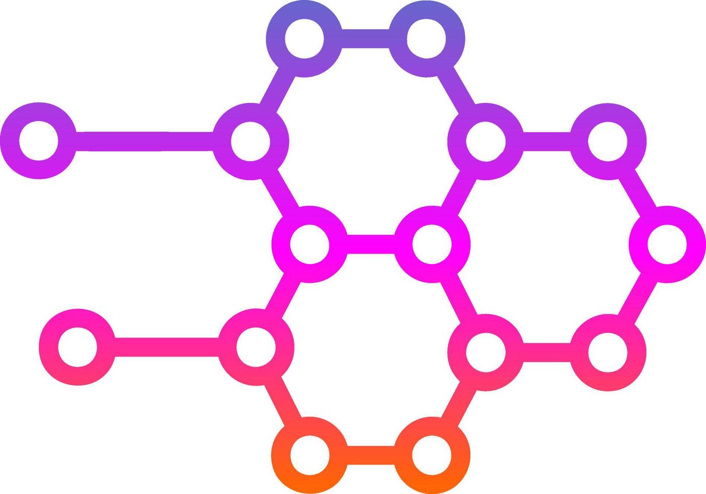 diseño de icono de vector de estructura molecular