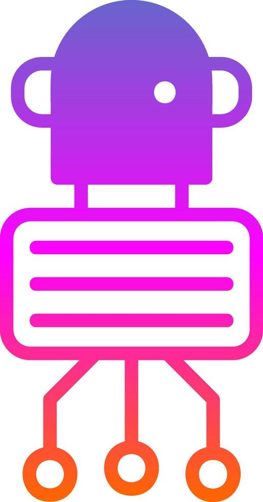 Nano Robot Vector Icon Design