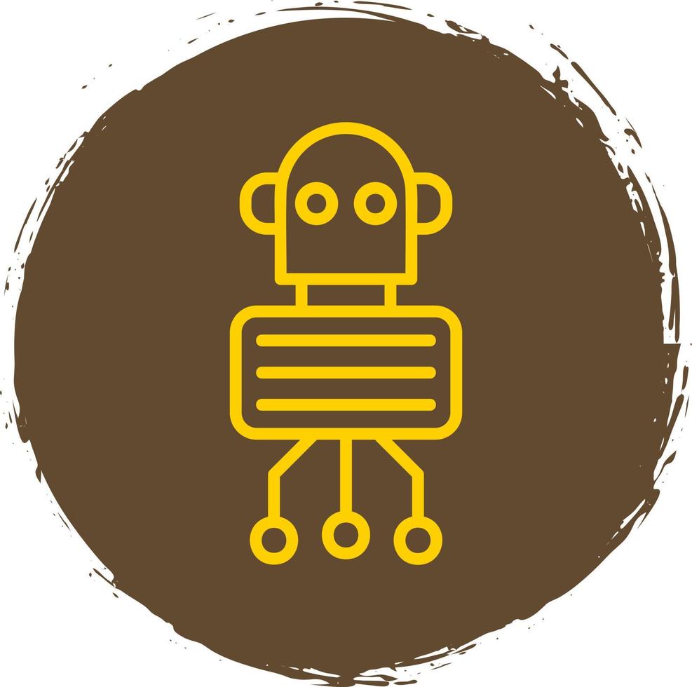 Nano Robot Vector Icon Design