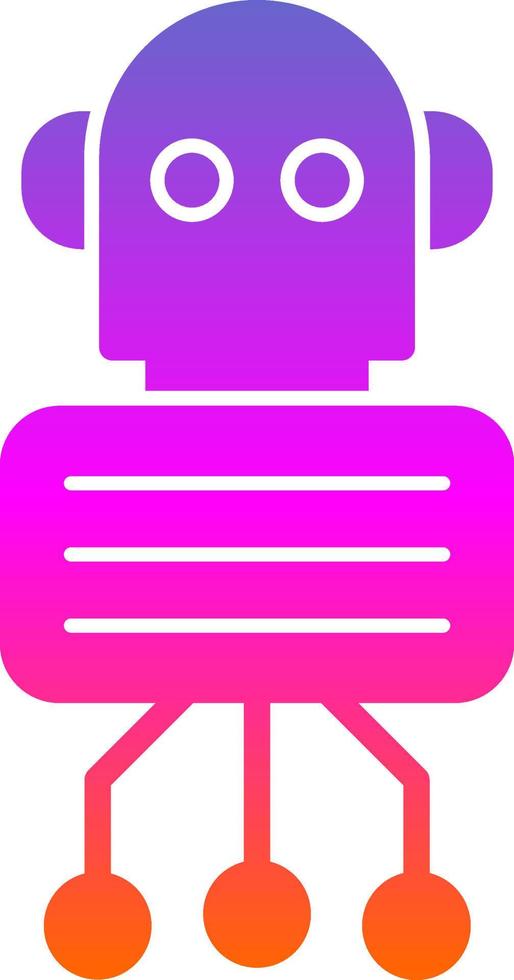 Nano Robot Vector Icon Design
