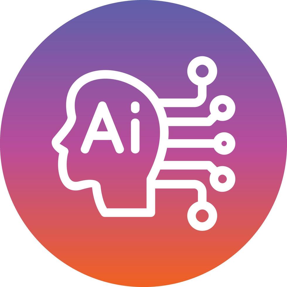 Artificial Consciousness Vector Icon Design