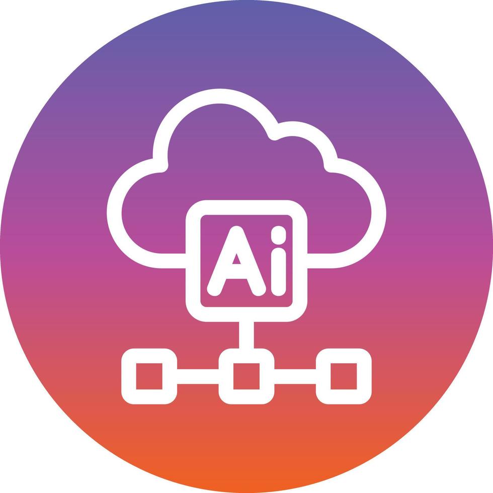 Cloud Based Architecture Vector Icon Design