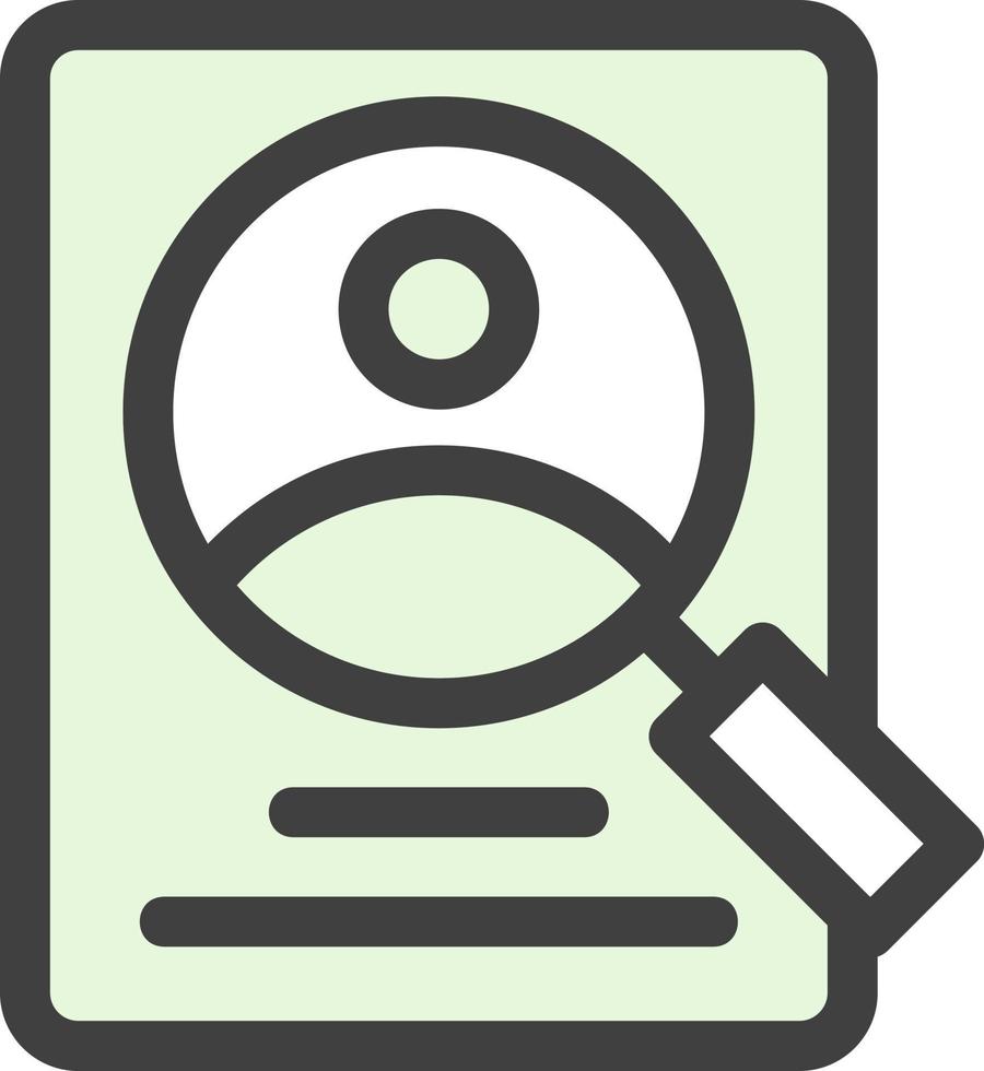 Research Process Vector Icon Design