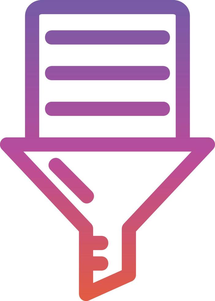 Data Filtering Vector Icon Design