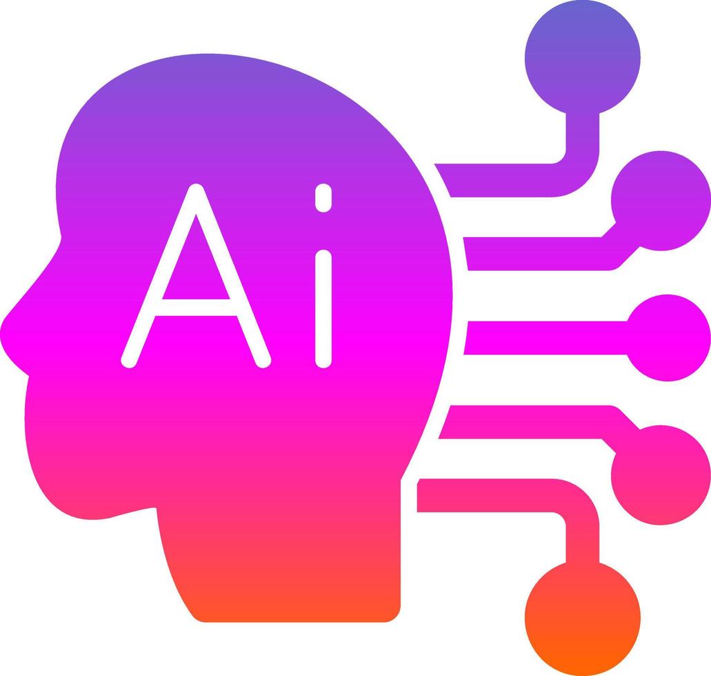 Artificial Consciousness Vector Icon Design