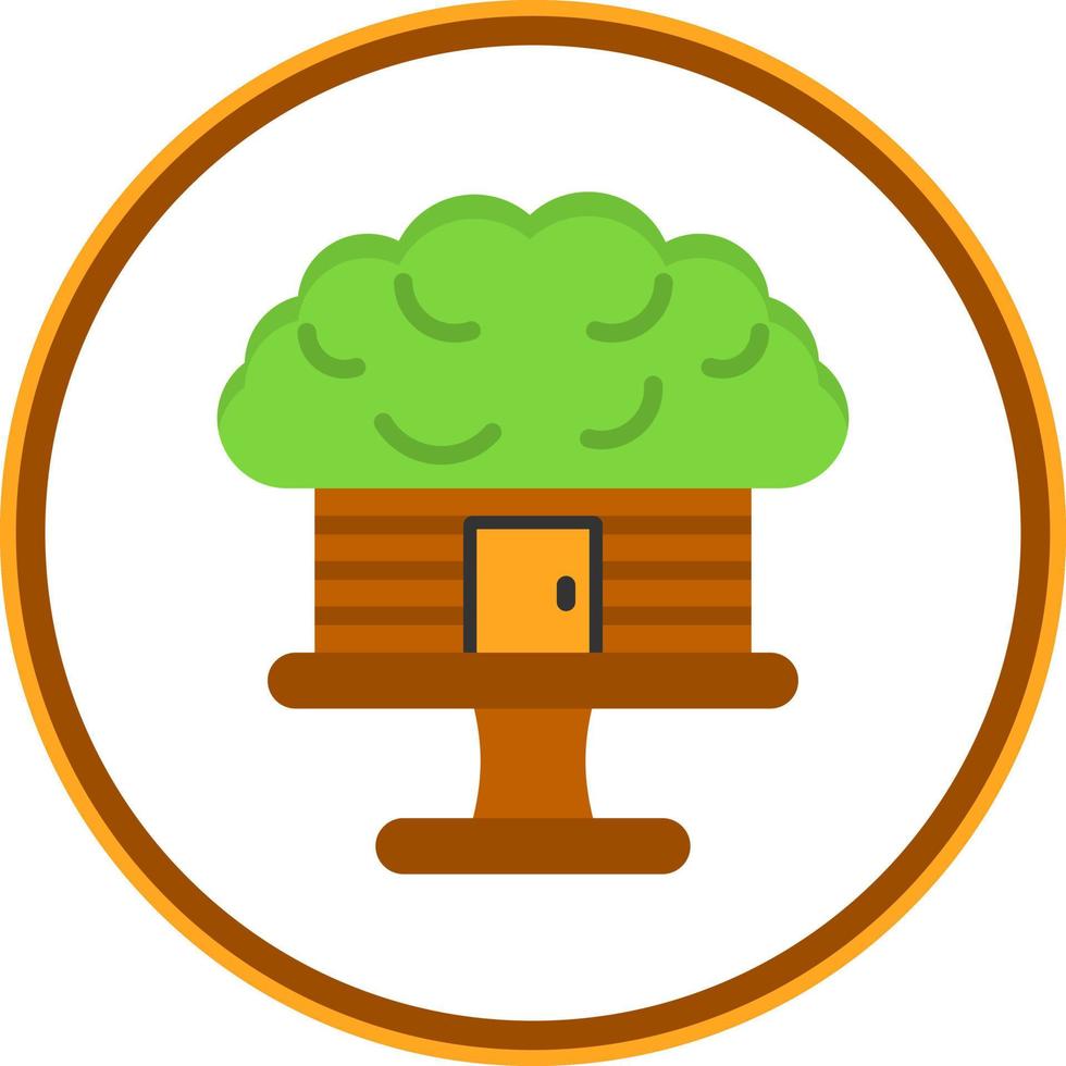 Tree House Vector Icon Design