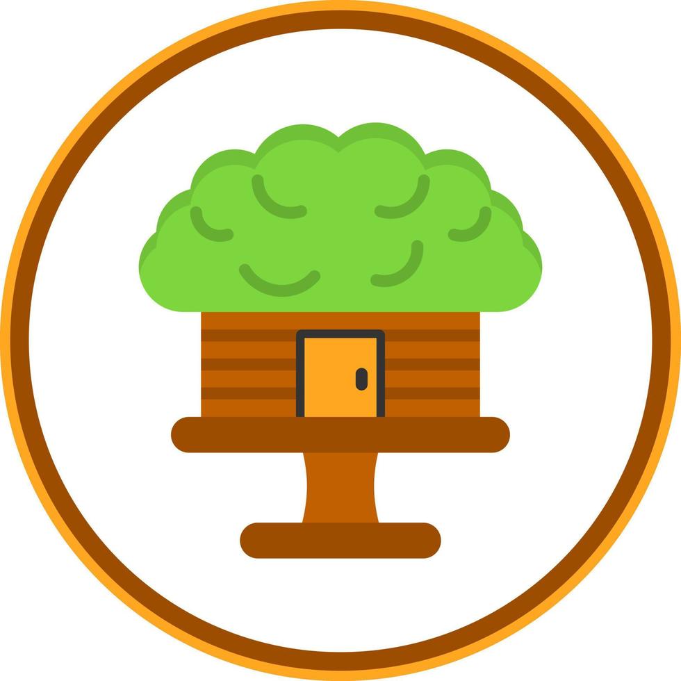 Tree House Vector Icon Design