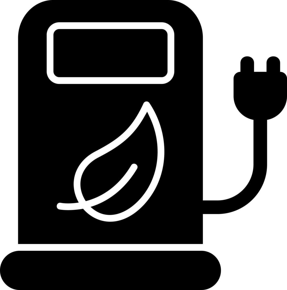 Eco Station Vector Icon Design