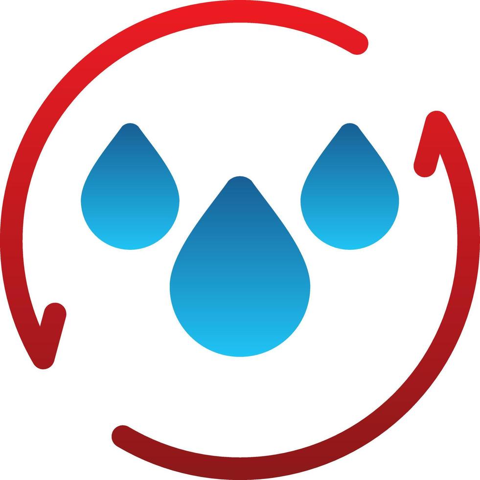 Save Water Vector Icon Design