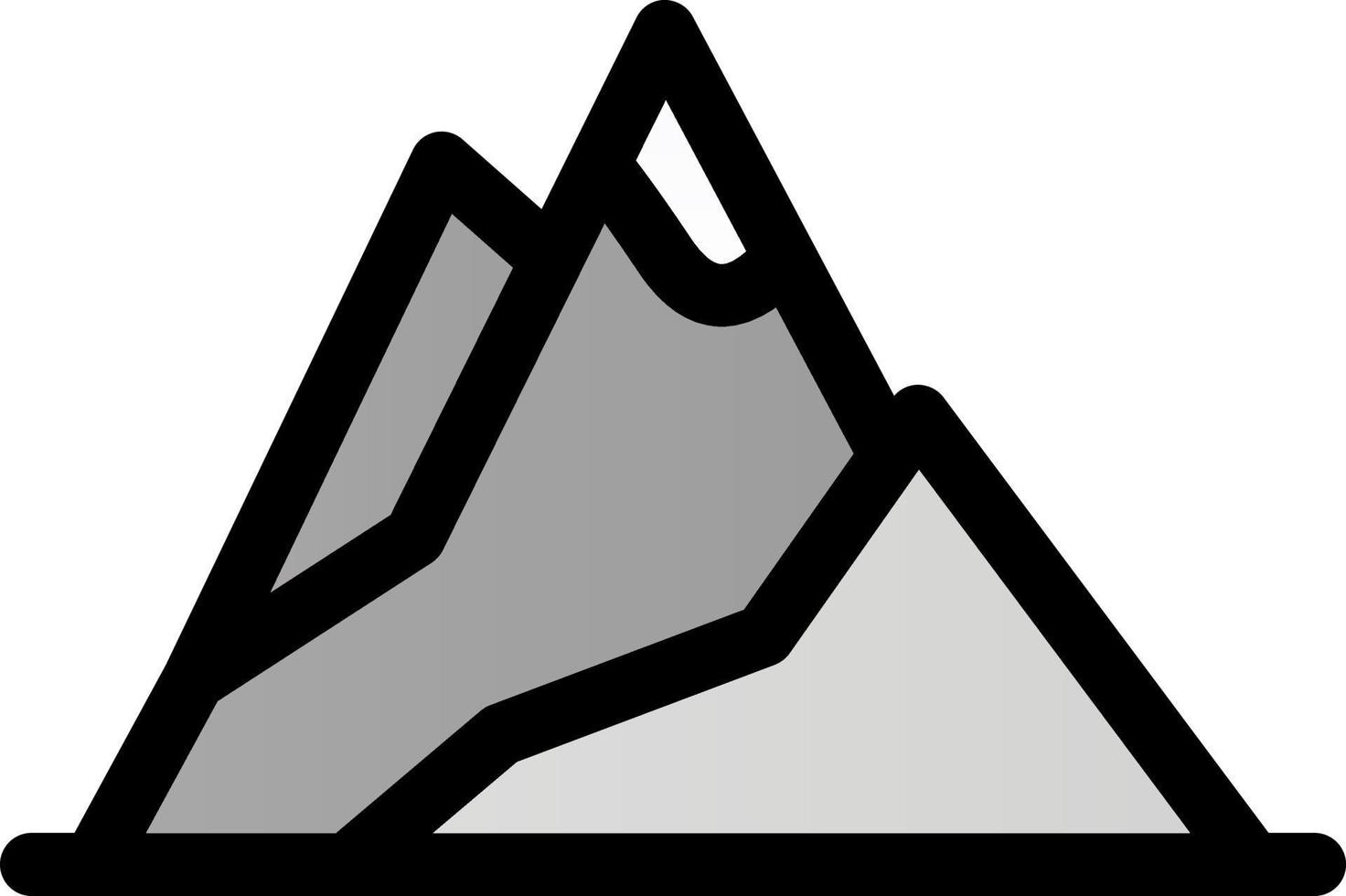Mountains Vector Icon Design