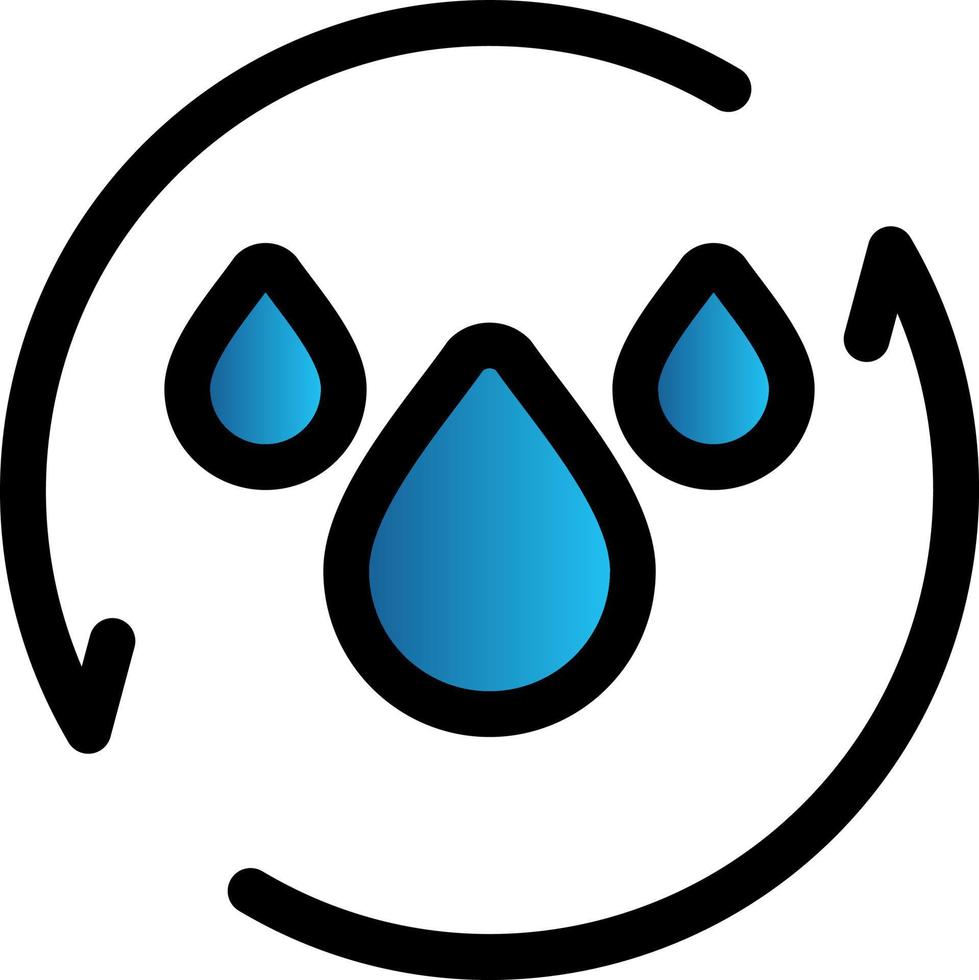 Save Water Vector Icon Design