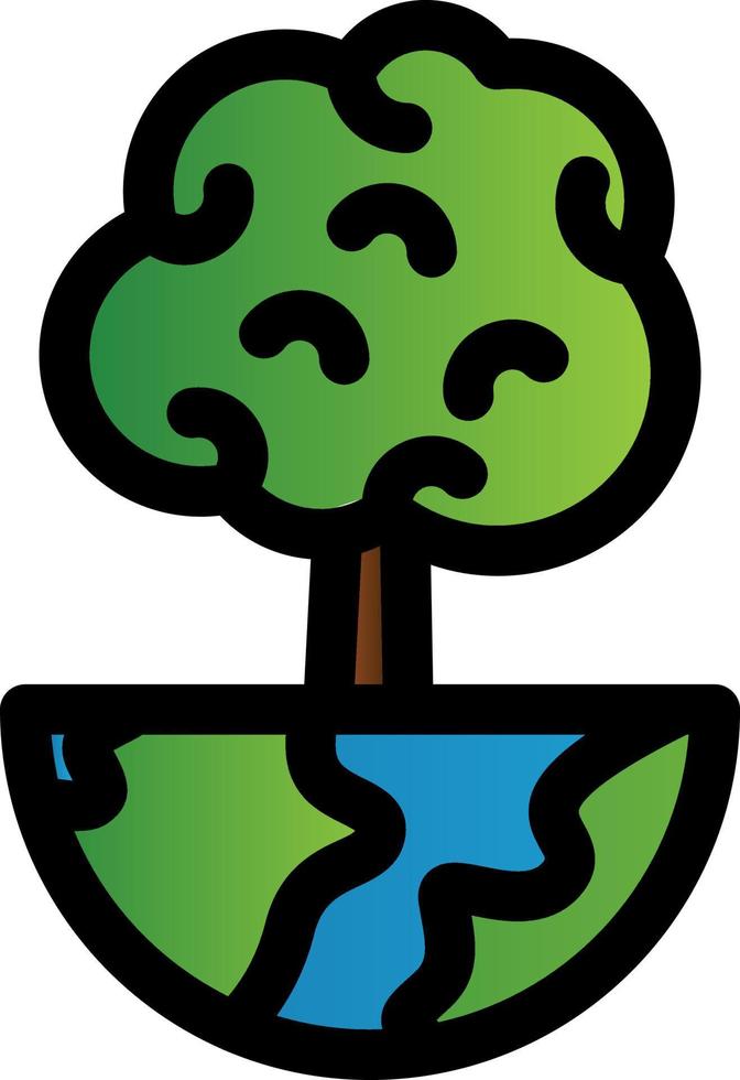 World Trees Vector Icon Design