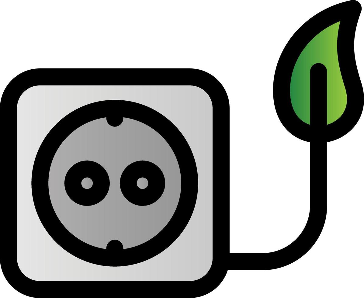 Eco Socket Vector Icon Design